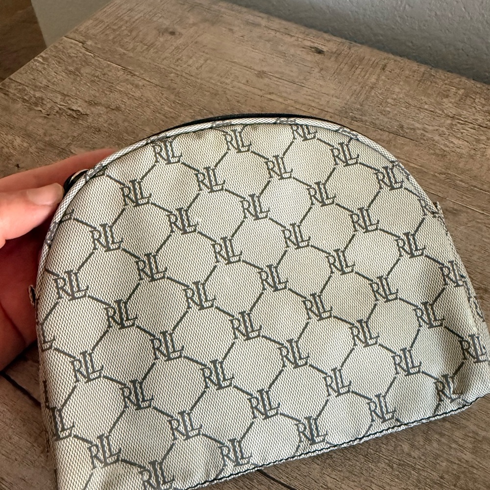 Ralph Lauren Elegant Black and Cream Pouch